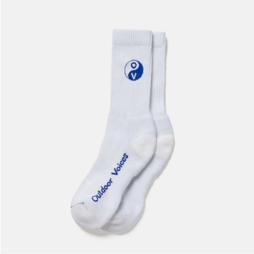 Outdoor Voices Graphic Crew Socks Women’s size S/M NWT
